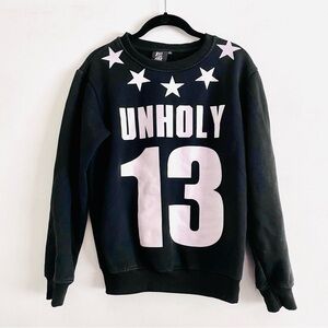 Kill Star Sweatshirt XL Unholy 13 Stars Thick Cotton Gothic Emo Alt Fashion Cult